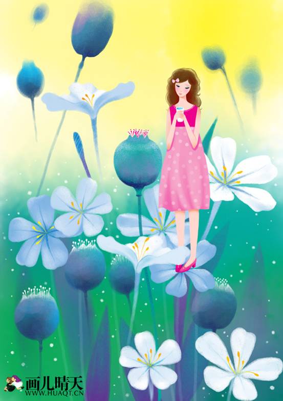 凡拓绘图板教程：插画创作《花语》